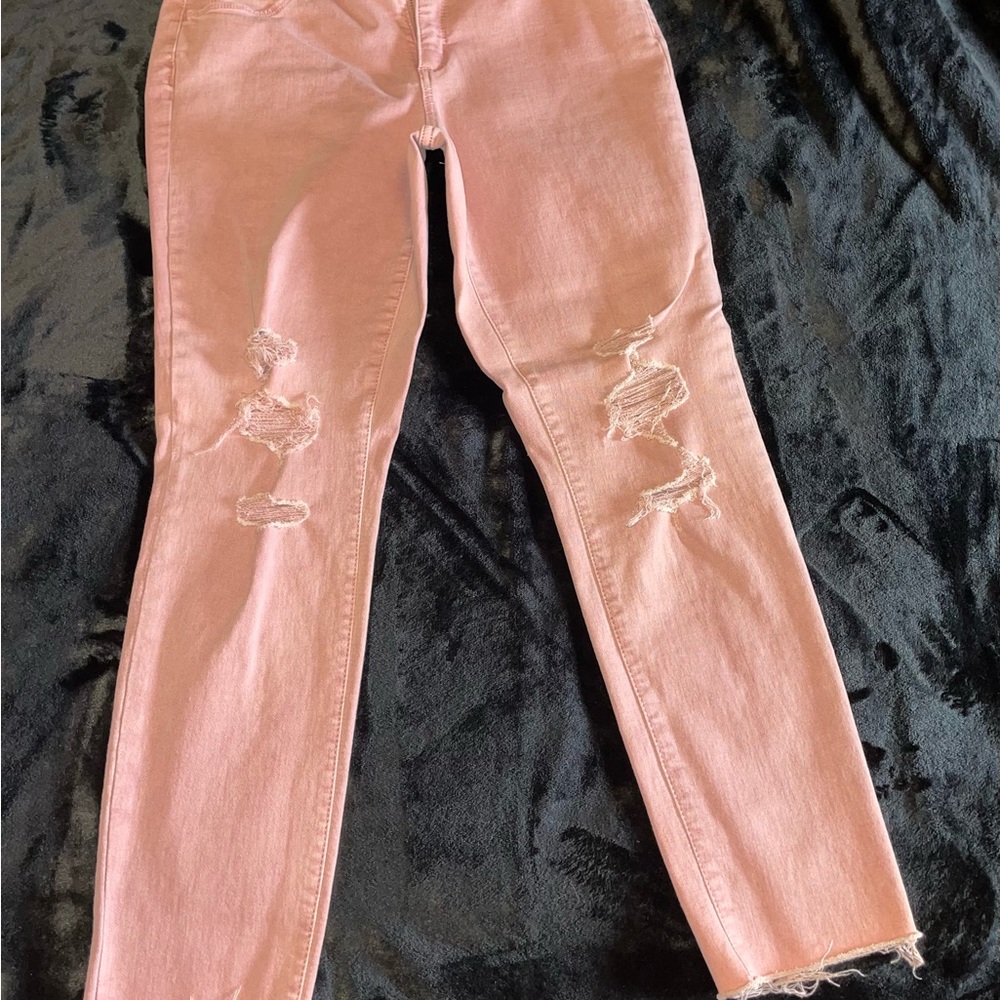 Universal Thread Pink Distressed Skinny Jeans